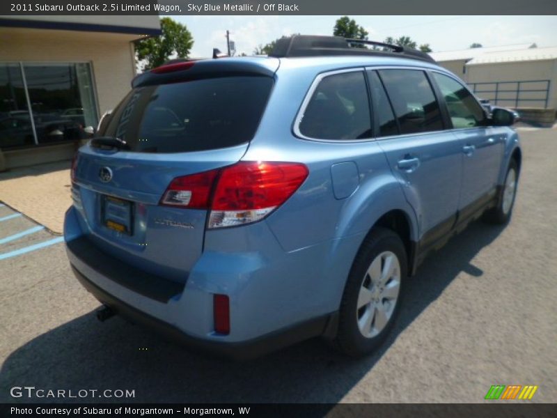 Sky Blue Metallic / Off Black 2011 Subaru Outback 2.5i Limited Wagon