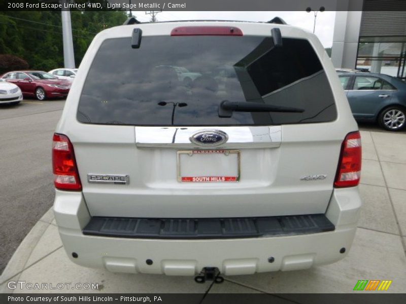 Light Sage Metallic / Camel 2008 Ford Escape Limited 4WD