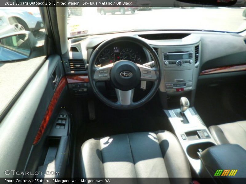 Sky Blue Metallic / Off Black 2011 Subaru Outback 2.5i Limited Wagon
