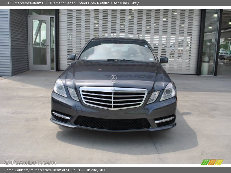 Steel Grey Metallic / Ash/Dark Grey 2012 Mercedes-Benz E 350 4Matic Sedan