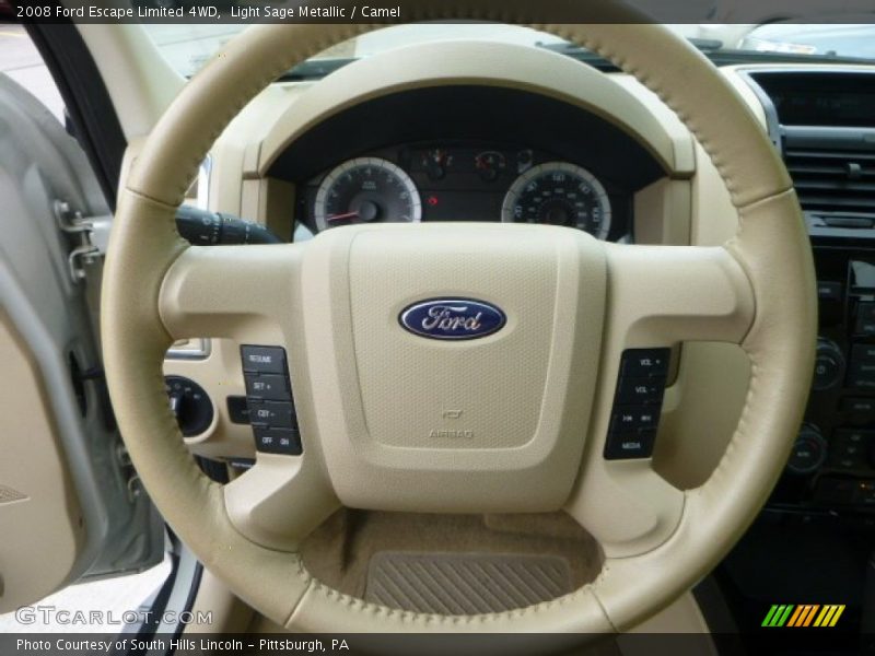 Light Sage Metallic / Camel 2008 Ford Escape Limited 4WD