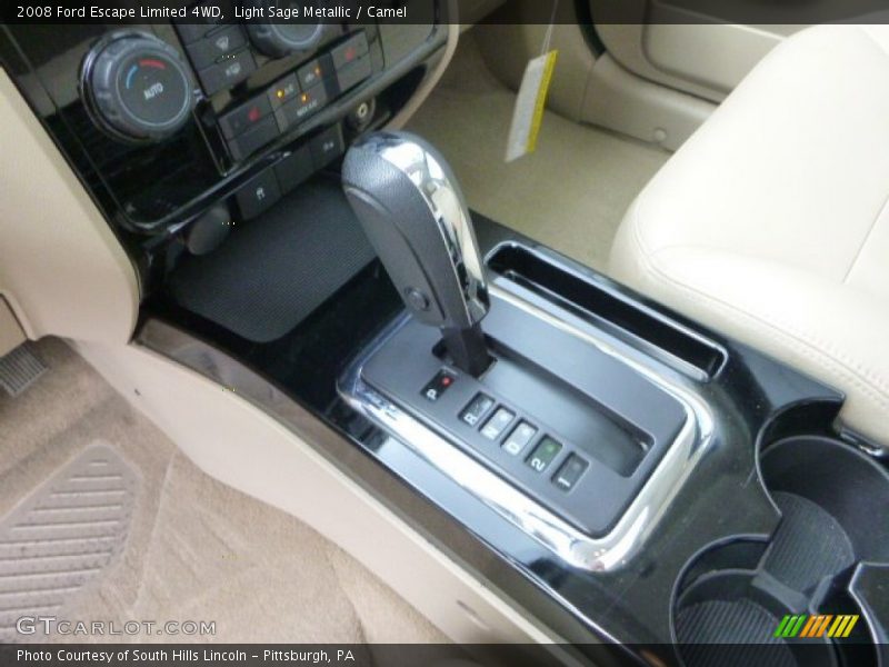 Light Sage Metallic / Camel 2008 Ford Escape Limited 4WD