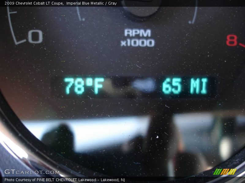 Imperial Blue Metallic / Gray 2009 Chevrolet Cobalt LT Coupe