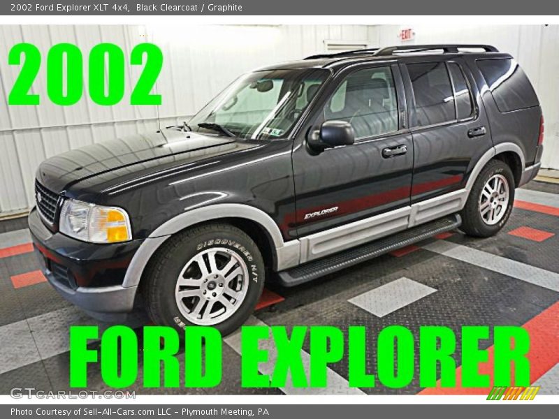 Black Clearcoat / Graphite 2002 Ford Explorer XLT 4x4