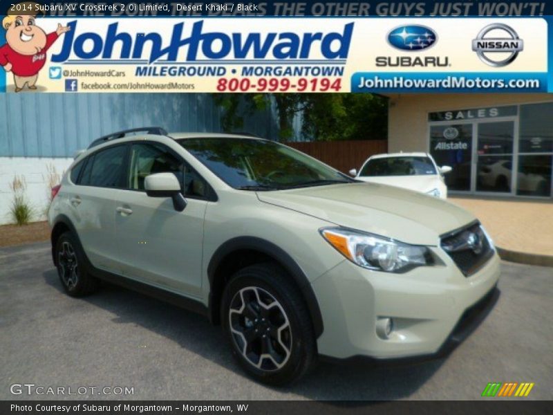 Desert Khaki / Black 2014 Subaru XV Crosstrek 2.0i Limited