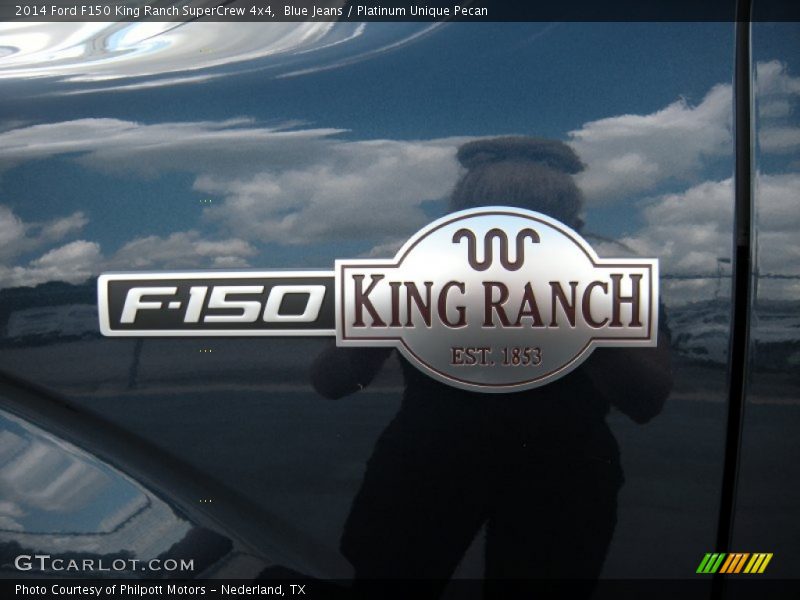 Blue Jeans / Platinum Unique Pecan 2014 Ford F150 King Ranch SuperCrew 4x4