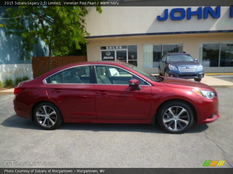 Venetian Red Pearl / Warm Ivory 2015 Subaru Legacy 2.5i Limited