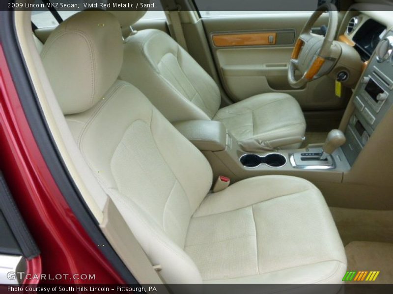 Vivid Red Metallic / Sand 2009 Lincoln MKZ Sedan