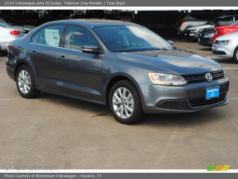 Platinum Gray Metallic / Titan Black 2014 Volkswagen Jetta SE Sedan