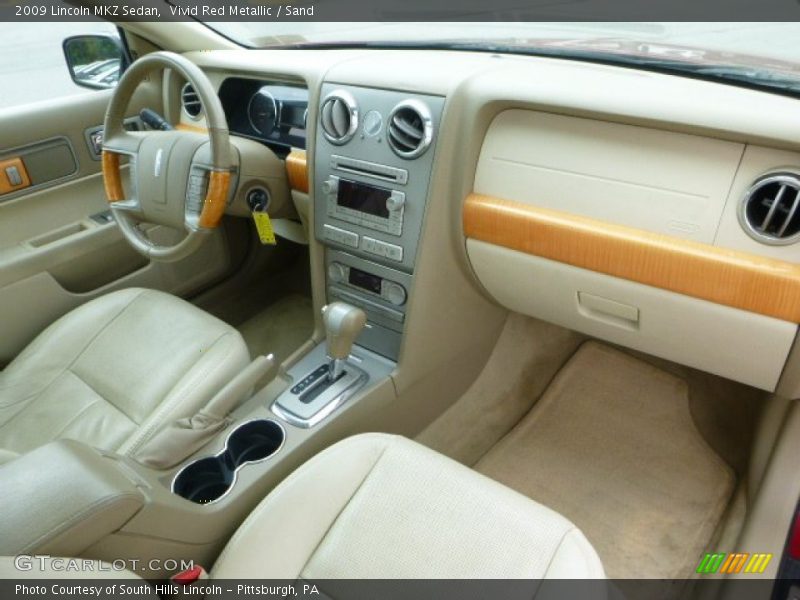 Vivid Red Metallic / Sand 2009 Lincoln MKZ Sedan
