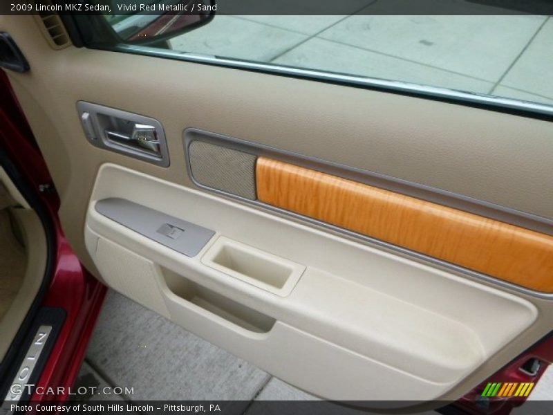 Vivid Red Metallic / Sand 2009 Lincoln MKZ Sedan