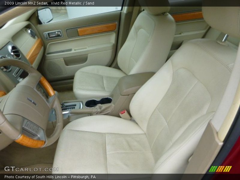 Vivid Red Metallic / Sand 2009 Lincoln MKZ Sedan