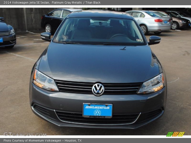 Platinum Gray Metallic / Titan Black 2014 Volkswagen Jetta SE Sedan