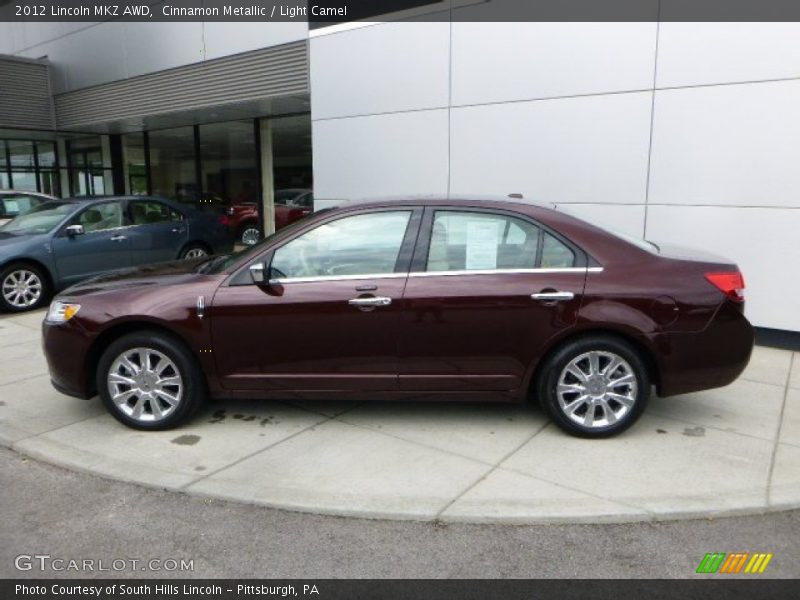 Cinnamon Metallic / Light Camel 2012 Lincoln MKZ AWD