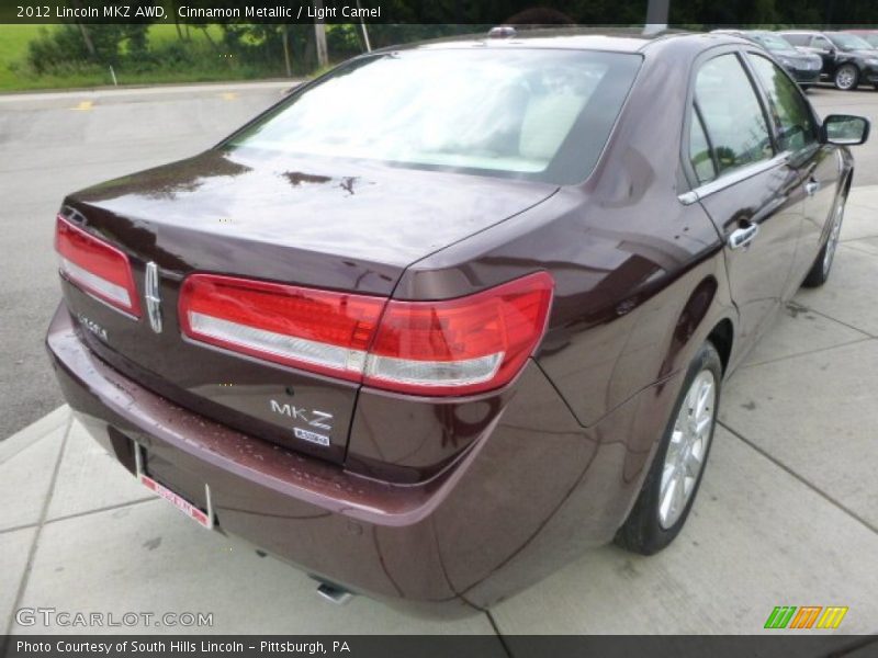 Cinnamon Metallic / Light Camel 2012 Lincoln MKZ AWD