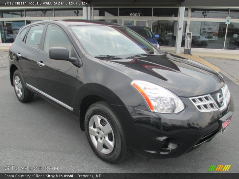Super Black / Black 2012 Nissan Rogue S AWD