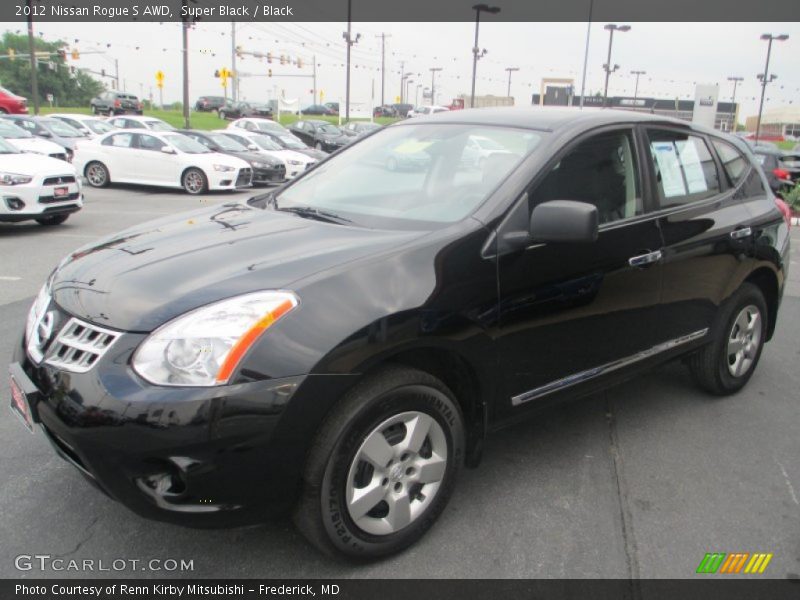 Super Black / Black 2012 Nissan Rogue S AWD