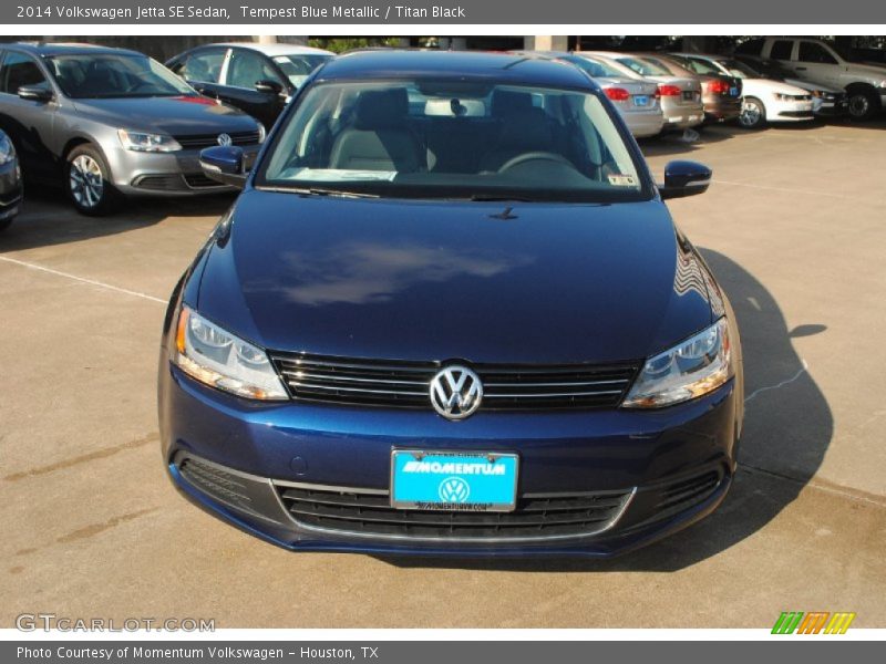 Tempest Blue Metallic / Titan Black 2014 Volkswagen Jetta SE Sedan