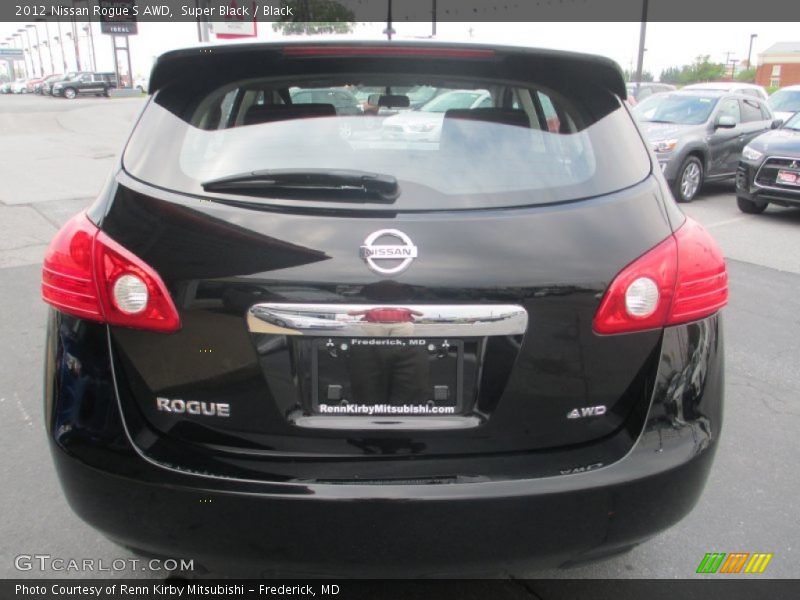Super Black / Black 2012 Nissan Rogue S AWD