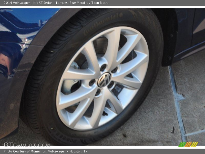 Tempest Blue Metallic / Titan Black 2014 Volkswagen Jetta SE Sedan