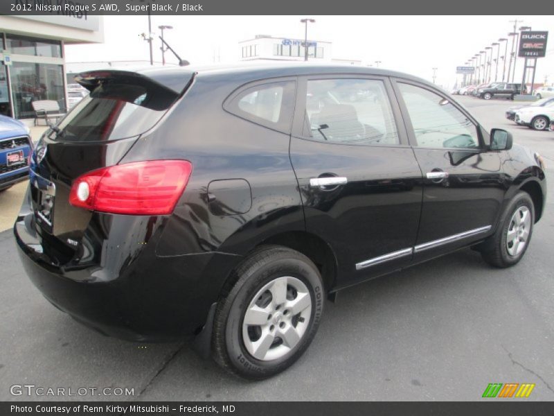 Super Black / Black 2012 Nissan Rogue S AWD