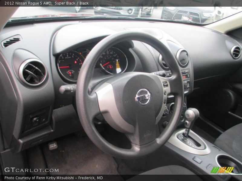 Super Black / Black 2012 Nissan Rogue S AWD