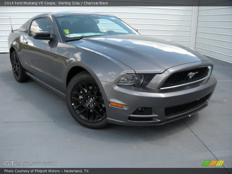Sterling Gray / Charcoal Black 2014 Ford Mustang V6 Coupe