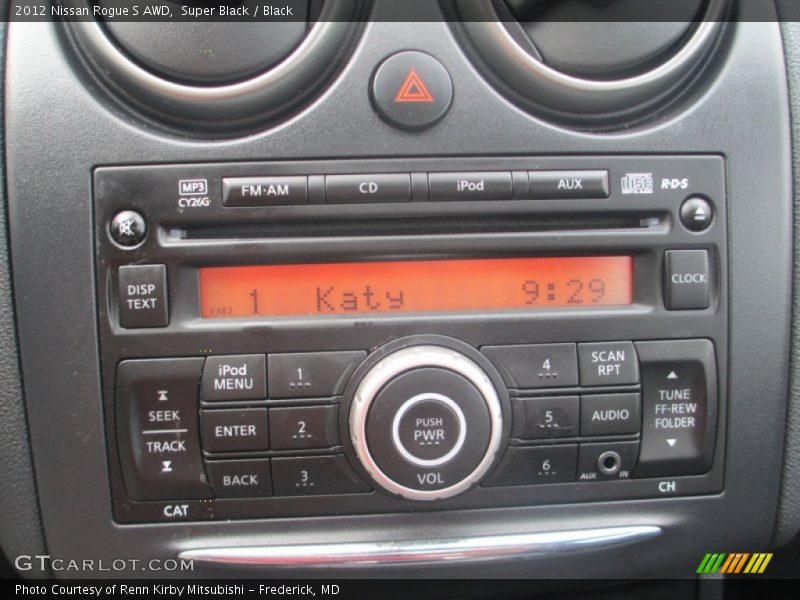 Super Black / Black 2012 Nissan Rogue S AWD