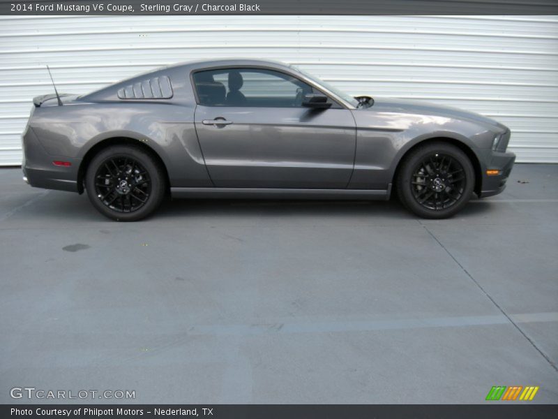 Sterling Gray / Charcoal Black 2014 Ford Mustang V6 Coupe