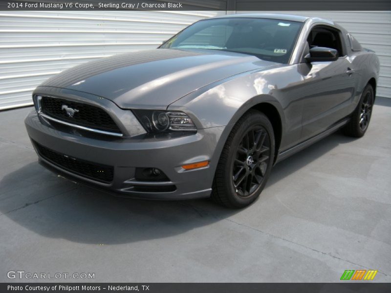 Sterling Gray / Charcoal Black 2014 Ford Mustang V6 Coupe