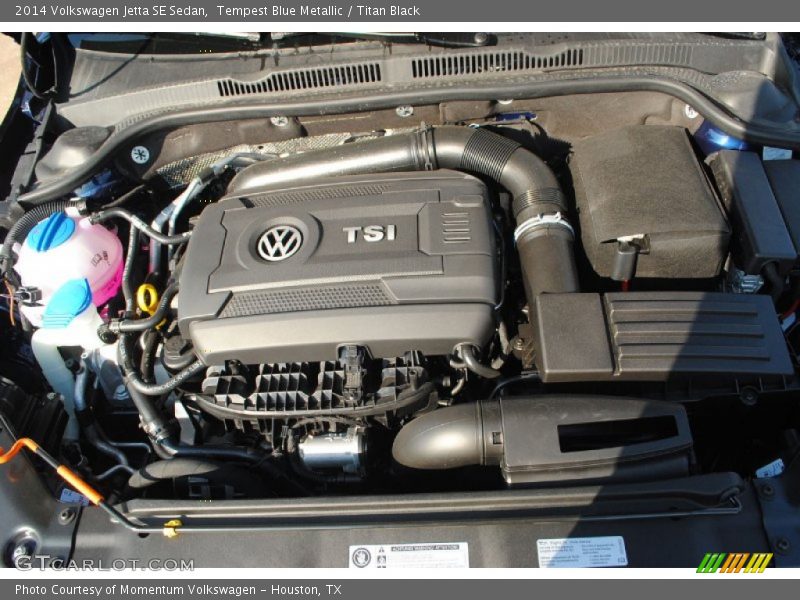 Tempest Blue Metallic / Titan Black 2014 Volkswagen Jetta SE Sedan