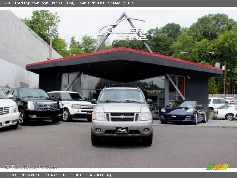 Silver Birch Metallic / Medium Flint 2003 Ford Explorer Sport Trac XLT 4x4