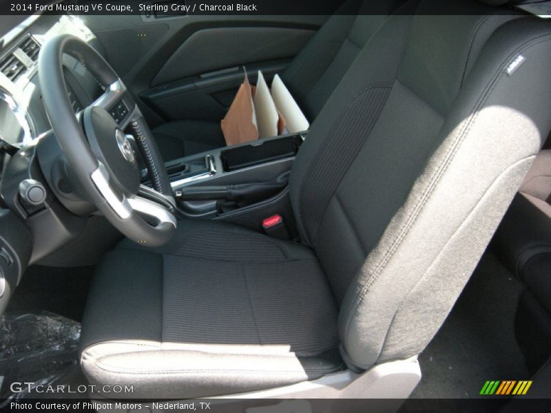 Sterling Gray / Charcoal Black 2014 Ford Mustang V6 Coupe