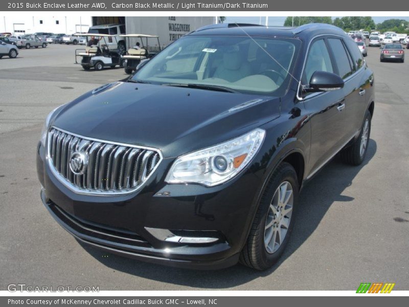 Carbon Black Metallic / Light Titanium/Dark Titanium 2015 Buick Enclave Leather AWD