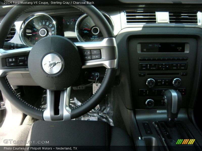Sterling Gray / Charcoal Black 2014 Ford Mustang V6 Coupe