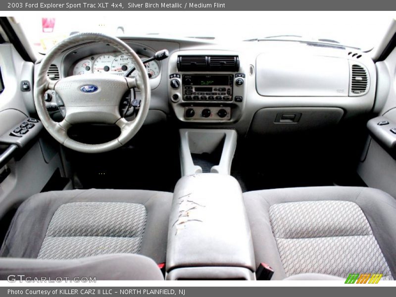 Silver Birch Metallic / Medium Flint 2003 Ford Explorer Sport Trac XLT 4x4