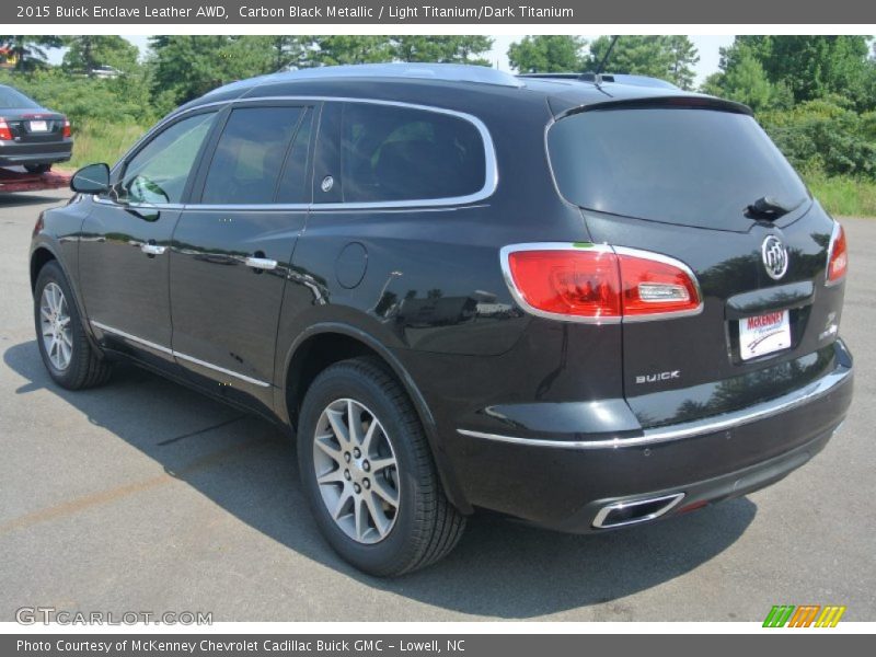 Carbon Black Metallic / Light Titanium/Dark Titanium 2015 Buick Enclave Leather AWD