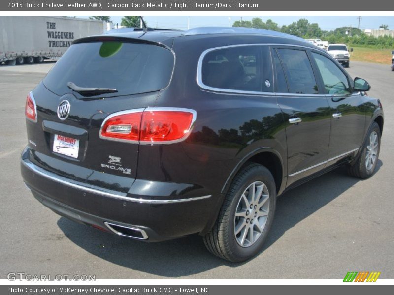 Carbon Black Metallic / Light Titanium/Dark Titanium 2015 Buick Enclave Leather AWD