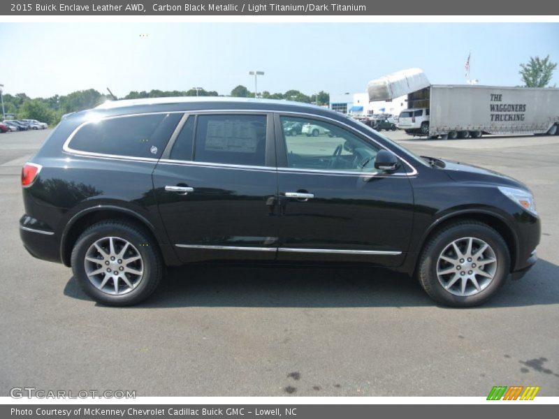 Carbon Black Metallic / Light Titanium/Dark Titanium 2015 Buick Enclave Leather AWD