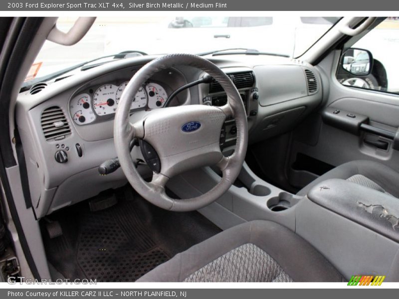 Silver Birch Metallic / Medium Flint 2003 Ford Explorer Sport Trac XLT 4x4