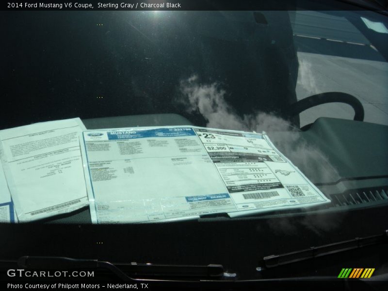 Sterling Gray / Charcoal Black 2014 Ford Mustang V6 Coupe