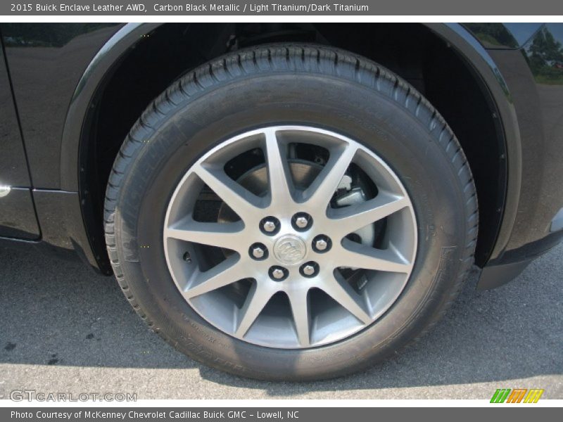 Carbon Black Metallic / Light Titanium/Dark Titanium 2015 Buick Enclave Leather AWD