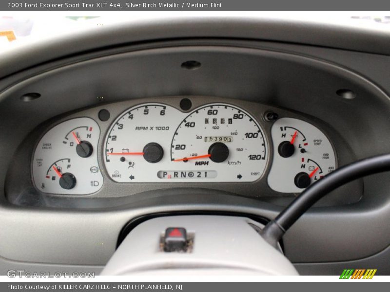 Silver Birch Metallic / Medium Flint 2003 Ford Explorer Sport Trac XLT 4x4
