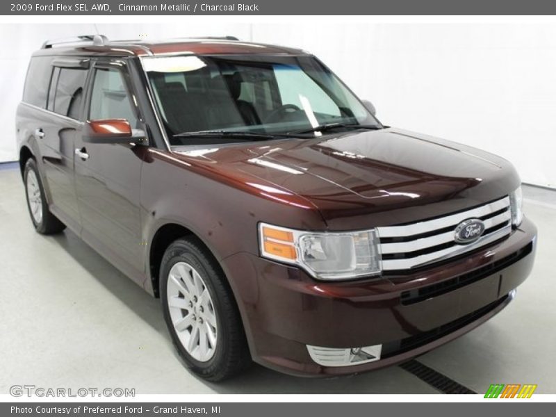 Cinnamon Metallic / Charcoal Black 2009 Ford Flex SEL AWD