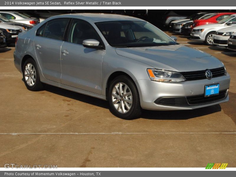 Reflex Silver Metallic / Titan Black 2014 Volkswagen Jetta SE Sedan
