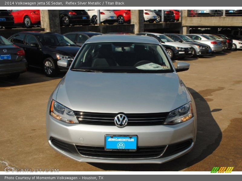 Reflex Silver Metallic / Titan Black 2014 Volkswagen Jetta SE Sedan