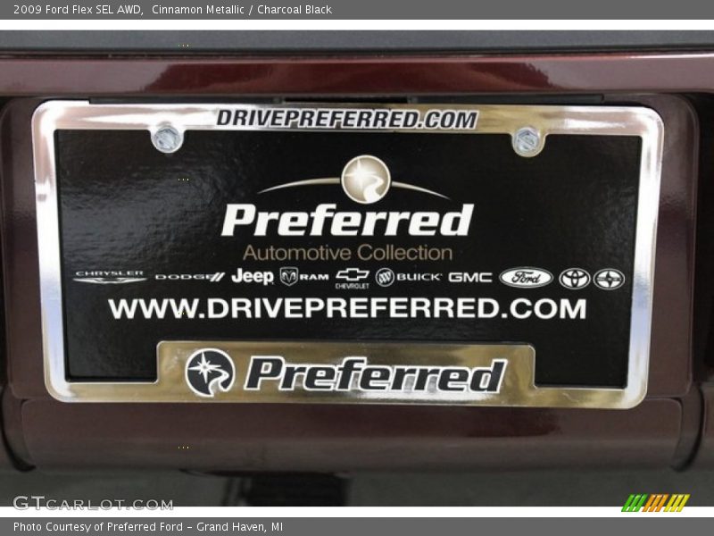 Cinnamon Metallic / Charcoal Black 2009 Ford Flex SEL AWD
