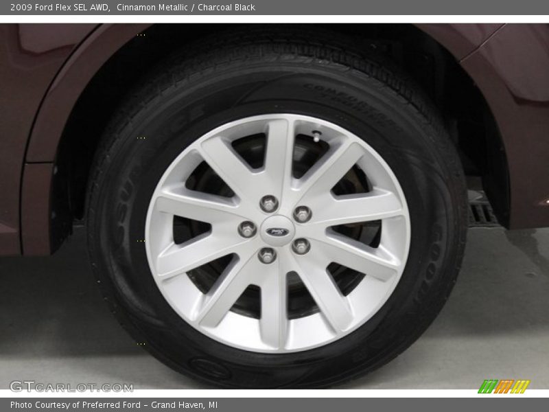 Cinnamon Metallic / Charcoal Black 2009 Ford Flex SEL AWD