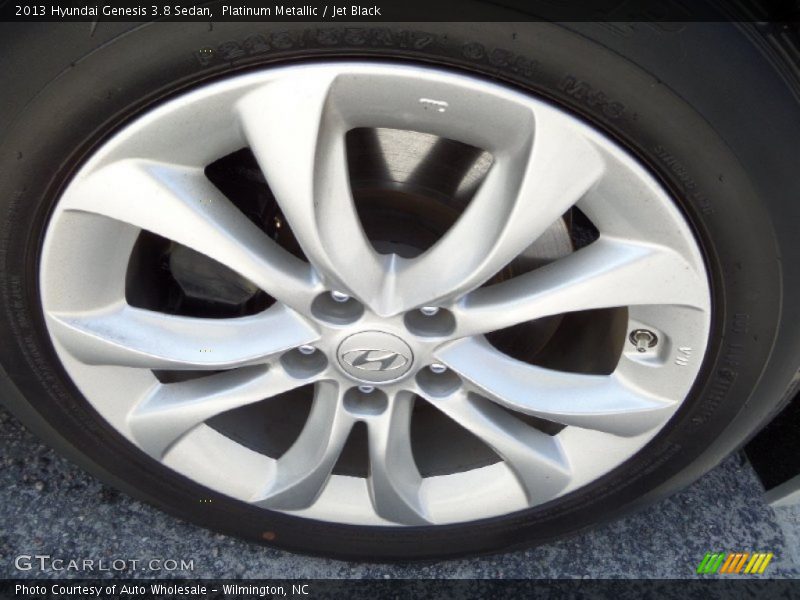 Platinum Metallic / Jet Black 2013 Hyundai Genesis 3.8 Sedan