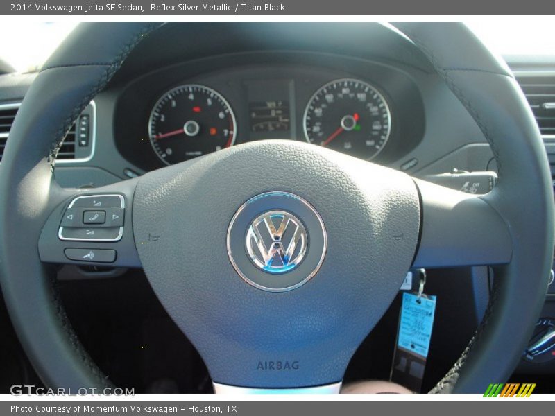 Reflex Silver Metallic / Titan Black 2014 Volkswagen Jetta SE Sedan